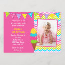 Search for chevron 1st birthday invitations Girl