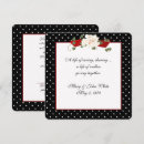 Search for polka dot square wedding invitations Black