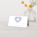 Search for heart shaped wedding place cards White