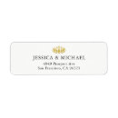 Search for gold flower return address labels Chic