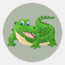 Search for cute crocodile stickers Illustration