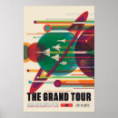 Search for retro space travel posters Concept