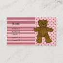 Search for teddy bear business cards Kids