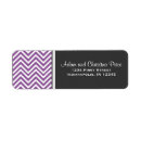 Search for purple and grey return address labels Chevron
