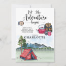 Search for weekend birthday invitations Camping