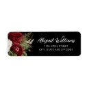 Search for black rose return address labels Watercolor
