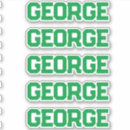 Search for retro name stickers Modern