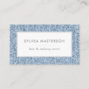 Search for light blue business cards Makeup artist