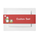 Search for new year invitation belly bands Winter