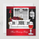 Search for red housewarming invitations White