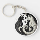 Search for black and white yin yang key rings Balance