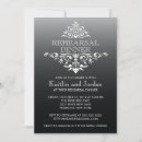 Search for antique rehearsal dinner invitations Damask