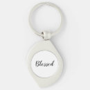 Search for christian metal key rings Blessed