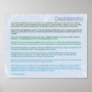 Search for desiderata posters Ehrmann