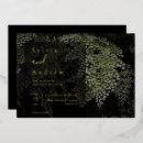 Search for ferns wedding invitations Black
