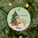 Search for yellow labrador christmas tree decorations Festive
