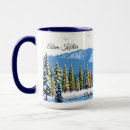 Search for snowy forest scene mugs Pine trees