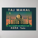 Search for seven wonders of the world posters Taj mahal
