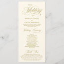 Search for gold wedding programs Classy