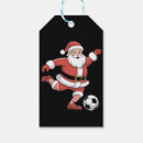 Search for soccer gift tags Santa
