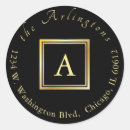 Search for gold return address round stickers Golden