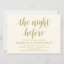 Search for the night before invitations Rehearsal