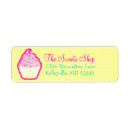Search for bakery business return address labels Pink