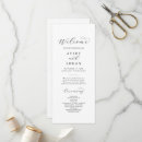 Search for autumn wedding programs Modern order of service