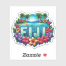 Search for tropical island stickers Fiji