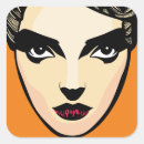 Search for woman face stickers Retro