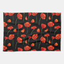 Search for red poppy tea towels Black