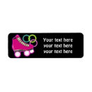 Search for roller skate return address labels Pink
