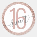 Search for grey glitter stickers Sweet 16