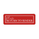 Search for to sender return return address labels Red