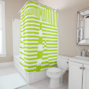 Search for lime green striped shower curtains Modern