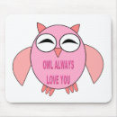 Search for owl mousepads Pink