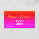 Search for flashy business cards Pink