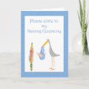 Search for vertical baby naming ceremony invitations Blue