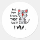 Search for rock paper scissors stickers Cat