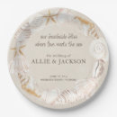 Search for beach wedding plates Sand