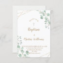 Search for geometric christening invitations Greenery