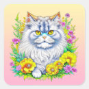 Search for persian cat stickers Pink