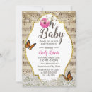 Search for music baby shower invitations Vintage