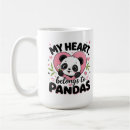 Search for panda lovers mugs Animal lover