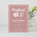 Search for masters graduation invitations Mastered it