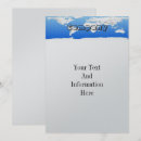 Search for world map invitations Blue