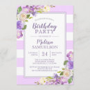 Search for lavender birthday invitations Watercolor