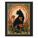 Search for art nouveau style posters Black cat
