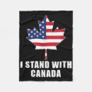 Search for canadian flag blankets America