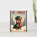 Search for vintage dachshund christmas cards Xmas